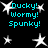 Black background with cyan text and white star shapes in various positions across the frame.