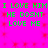 Bright pink background with red starburst patterns and green pixelated text repeating 'I LOVE HIM HE DOSNT LOVE ME' in two identical horizontal sections.