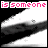 Animated contact sheet of a 4x3 grid showing sequential frames of an AOL Instant Messenger buddy icon with pink text and white cloud-like shapes on black background.