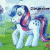 A 50x50 pixel animated buddy icon featuring a My Little Pony character on the left and green text 'Original Icons .com' on the right, displayed as a contact sheet with two frames.