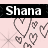 Animated contact sheet showing two frames of a buddy icon with pink background, black text bar, and heart symbols.