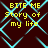Yellow text reading "BITE ME Story of my life" appears over a dark brown background with cyan diamond-shaped lines forming a pattern