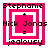 Four pink and white square icons with text 'Stephanie', 'Nick Jonas', '+', '=', 'jealousy' arranged in a , each showing different internal square patterns