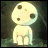 A pixelated character with a large round head and three dark spots on its face, standing against a dark green background with text reading "AnimeIM" and "com".