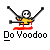 Pixelated cartoon character with skull head and yellow body performing stick figure motion on red base, accompanied by text promoting 'badassbuddy.com' in two frames of an animated contact sheet.