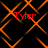Red text 'Tyler' appears four times over an orange pattern on a black background, with visible pixelation and slight variations in text positioning across frames