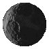 Six grayscale circular frames show a celestial body's surface transitioning from dark to light and back to dark across sequential observations.