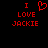 Red pixelated text and heart symbol on black background, with two identical side-by-side layouts.