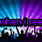 Pixelated text and background with blue-purple radial burst, white jagged lower border, and four distinct text elements across two