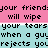 Pixelated text in black on pink, cyan, and gray background arranged in a