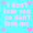 Pixelated cyan background with repeated pink text and alternating light purple/pink hearts in a pattern