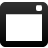 Black wireframe icon with rounded corners showing a rectangular window frame and a small square in the top-right corner.