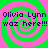 Four identical display a green and pink spiral background with dark blue text reading "Olivia Lynn waz here!!!" in pixelated font