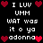 Pixelated text and heart symbols arranged in a on black background, with red hearts at corners and center of each