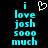 Pixelated cyan text on black background reads 'i love josh sooo much' with a white heart symbol above the 'i' in the left view, and the heart is absent in the right view.