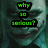 A four- shows a character with pale skin and dark eyes, wearing a blue shirt; the top-left displays green text reading 'why to anticur?' while other show variations of the character's expression