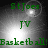 Green text overlays on a grayscale background with shifting light effects, showing four distinct states of the same icon. The text includes "StJoes," "JV," and "Basketball!" in various positions across frames.