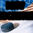 Animated sequence showing a hockey puck on ice with a blurred background of blue and striped patterns, transitioning between different states of motion.