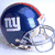 Six- of New York Giants-themed content: helmet, text phrases, player image, and Super Bowl XLII logo