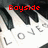 Pixelated image with red text 'Boyside' overlaid on a grayscale anime-style character face, featuring black hair and white background.