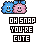 Pixel art of two smiling characters with blue and pink color schemes, accompanied by text reading "OH SNAP YOU'RE CUTE" in a