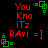 Red pixel text and green square patterns on black background, with identical static layout across all frames.