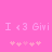 Pixelated pink background with repeated text "I <3 Givi" and two of five light pink heart symbols each