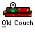 Pixel art animation of two figures on a red couch with yellow stars, showing sequential changes in posture and interaction.
