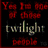 A static collage of six distinct Twilight-themed images arranged in a , featuring text, symbols, and objects related to the Twilight franchise