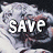 A static image of a tiger's face with overlaid text reading 'SAVE The TIGERS!' in white block letters.