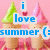 Two cartoon ice cream cones with smiling faces stand side-by-side on a pink background, one green-topped and one pink-topped, with a red heart between them.