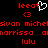 Red pixelated text and symbols on black background with white heart symbol overlaying 'leeat' text.