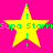 Four identical yellow stars on a bright pink background with green text reading "Supa Starm" and vertical green exclamation marks at top and bottom of each star.
