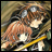 A pixelated anime-style buddy icon featuring two characters in a close embrace, with text reading "Anime IM" and "COM" on the right side against a black background.