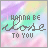 15 identical square icons with pastel gradient backgrounds and text reading "I WANNA BE CLOSE TO YOU" in stylized fonts