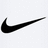Black Nike swoosh logo on white background with one variant featuring "Kayla" text overlay in pixelated font.