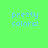 Four quadrants display 'pretty colors!' text on green, purple, pink, and gray backgrounds with blue pixelated font.
