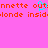 Pixelated text on bright pink background with cyan heart symbol replacing 'u' in repeated phrases.