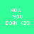 Four pixelated display identical text and emoticon on distinct solid backgrounds