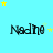 identical pixelated text 'Nadne' on a cyan background with scattered yellow and light blue stars