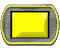 Four sequential frames of a yellow rectangular icon with rounded corners inside gray and black borders, displayed in a 2x2 contact sheet on a gray background.