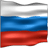 Static 48x48 pixel icon depicting the Russian flag with horizontal stripes of white, blue, and red in a slightly wavy pattern.