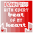 A 4-frame animated contact sheet of a pixel art buddy icon featuring red and white text on a gradient background with heart rate monitor lines and small hearts.