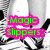 A four- displays text overlays on a black-and-white background with a pink sparkly , featuring phrases like "Magic slippers:", "TAKE ME AWAY!!!", "POOF", and "Nevermind. I wanna go HOME."