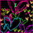 Animated icon with black background, colorful heart outlines, and text changing from 'I' to 'Love' to 'you' in green pixelated font.