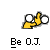 Animated pixel art of two figures: one yellow, one dark-skinned. Yellow figure holds white circular objects; dark figure interacts with them as red splatters appear.