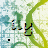 Animated icon with green and blue background showing repeated figures in motion, each figure has black dots below them.