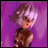 A 48x48 pixel buddy icon featuring a stylized anime character with short white hair against a purple background, paired with "Anime IM" and "com" text on a black background in a contact sheet layout.