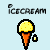 Pixel art of 15 distinct icons with text and symbols on colored backgrounds, including ice cream cone, feet in sand, drink in hand, stick figure, and summer-themed phrases