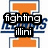 Two side-by-side animated frames of an orange 'I' logo with blue text, showing different overlaid phrases.